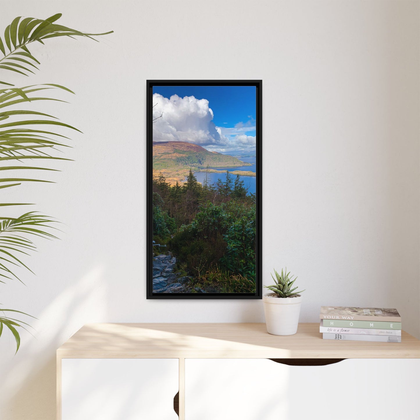 Torc Trail Stairs Matte Canvas, Framed (Multi-color)