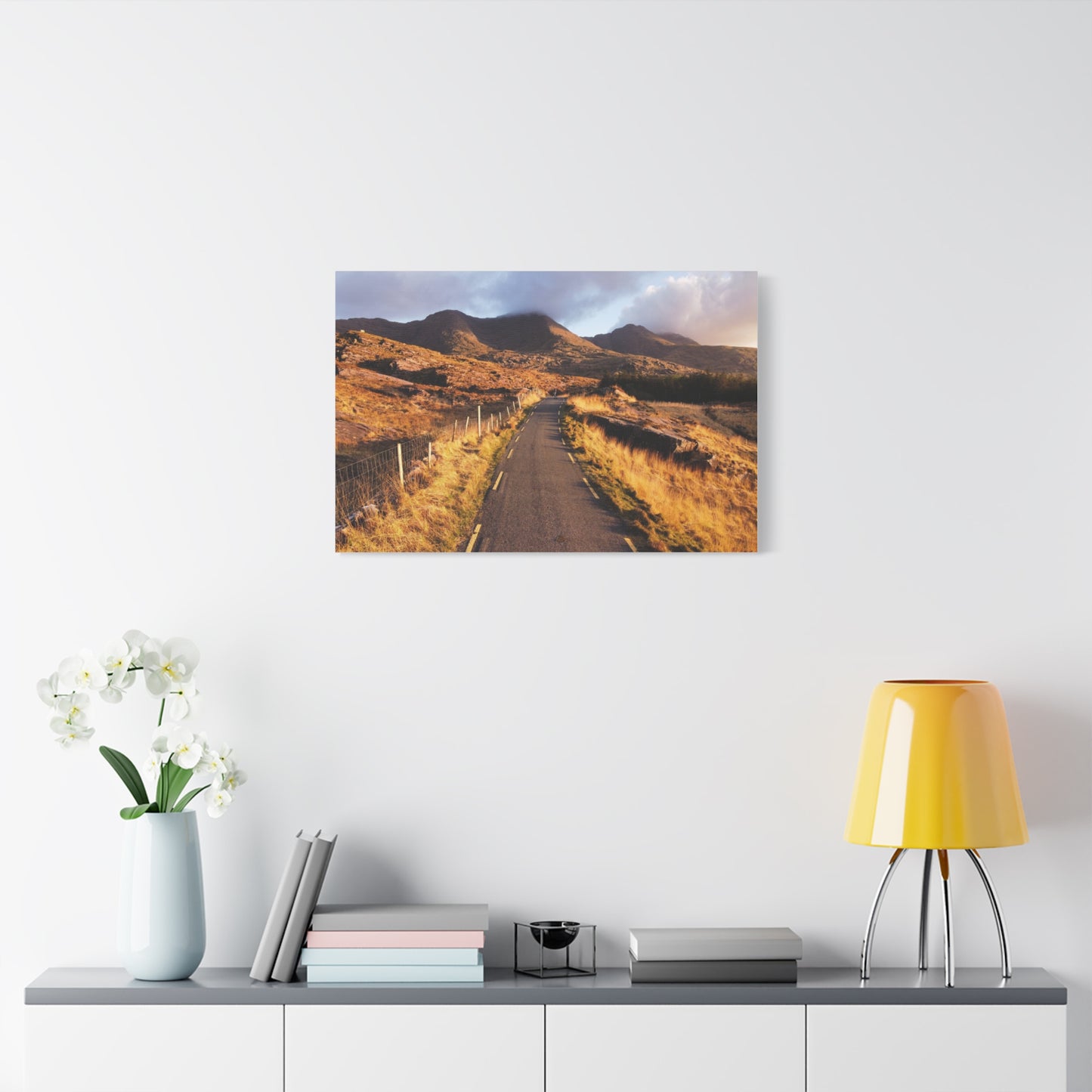 Sunset Road Matte Canvas, Stretched, 1.25"