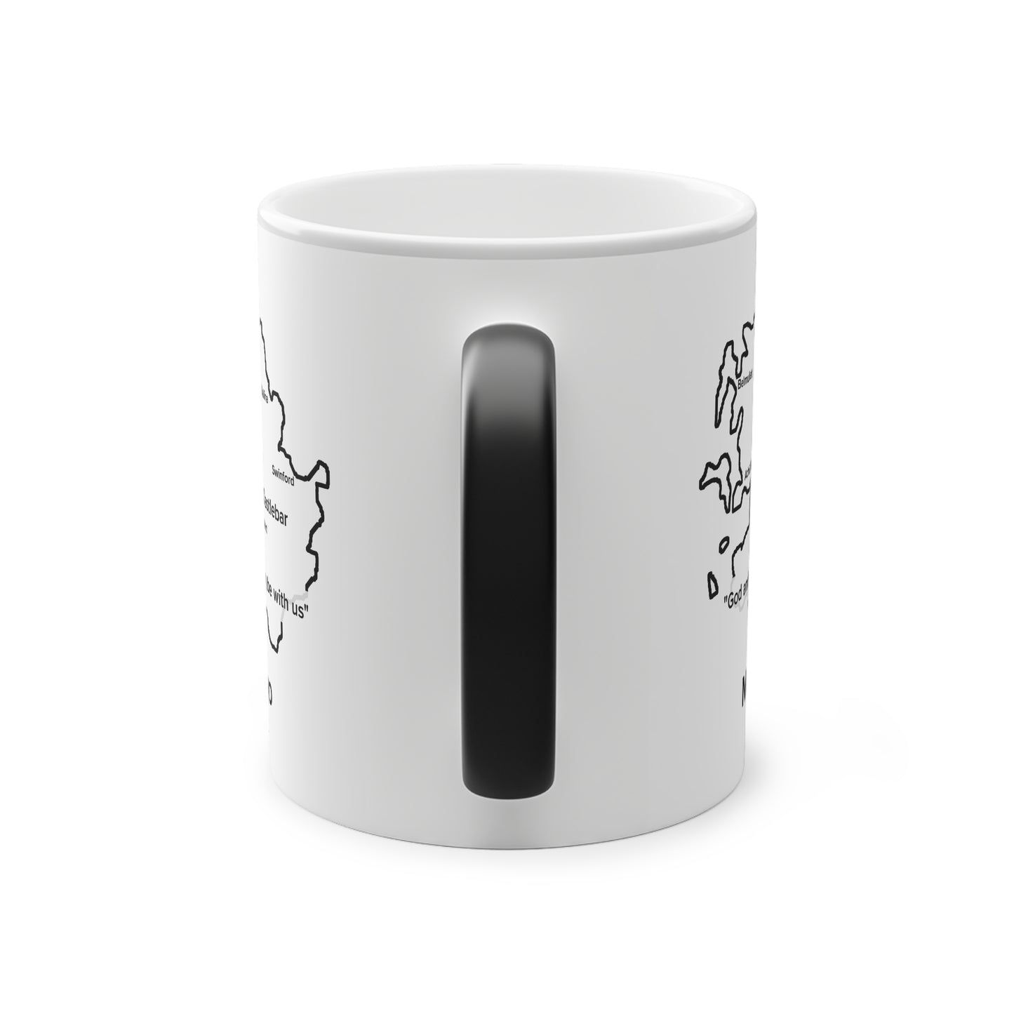 Mayo Magic Mug: Color - Changing Coffee Cup with Artistic Map Design