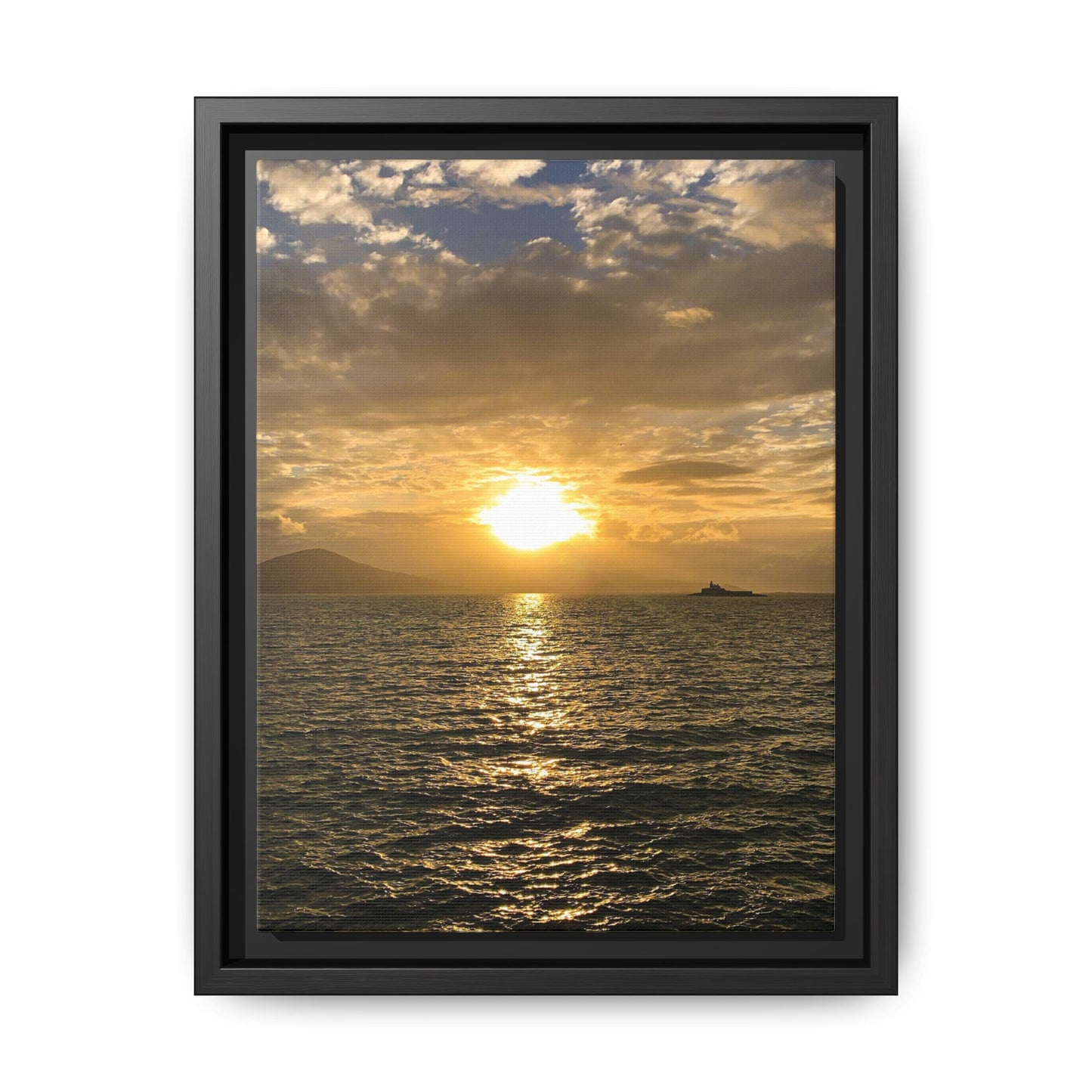 Sunset in Fenit Matte Canvas, Framed (Multi-color)