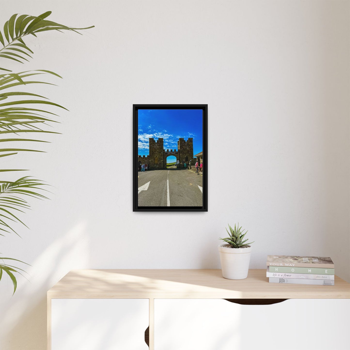 Ballyheigue Golf Club Gates Matte Canvas, Framed (Multi-color)