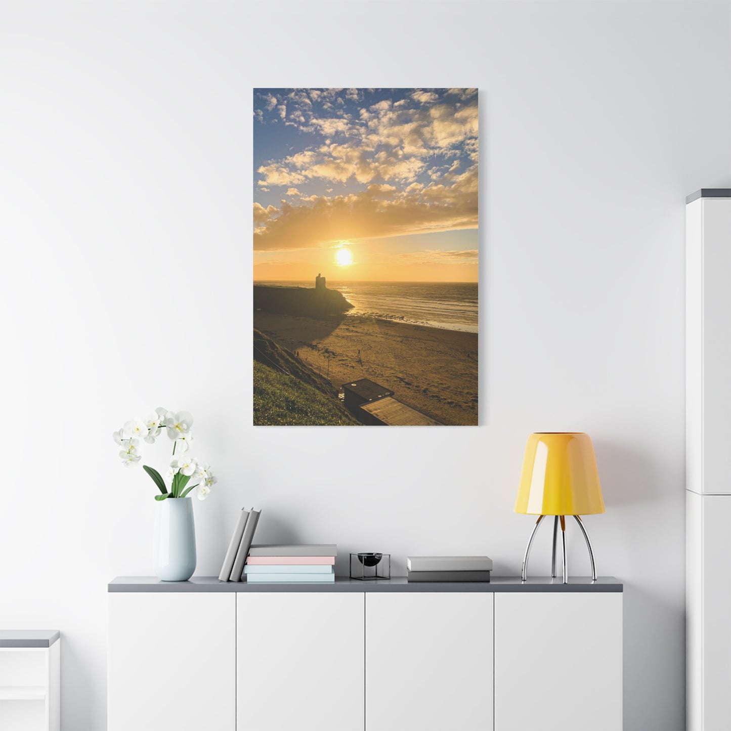 Ballybunion Sunset Castle Matte Canvas, Stretched, 1.25"