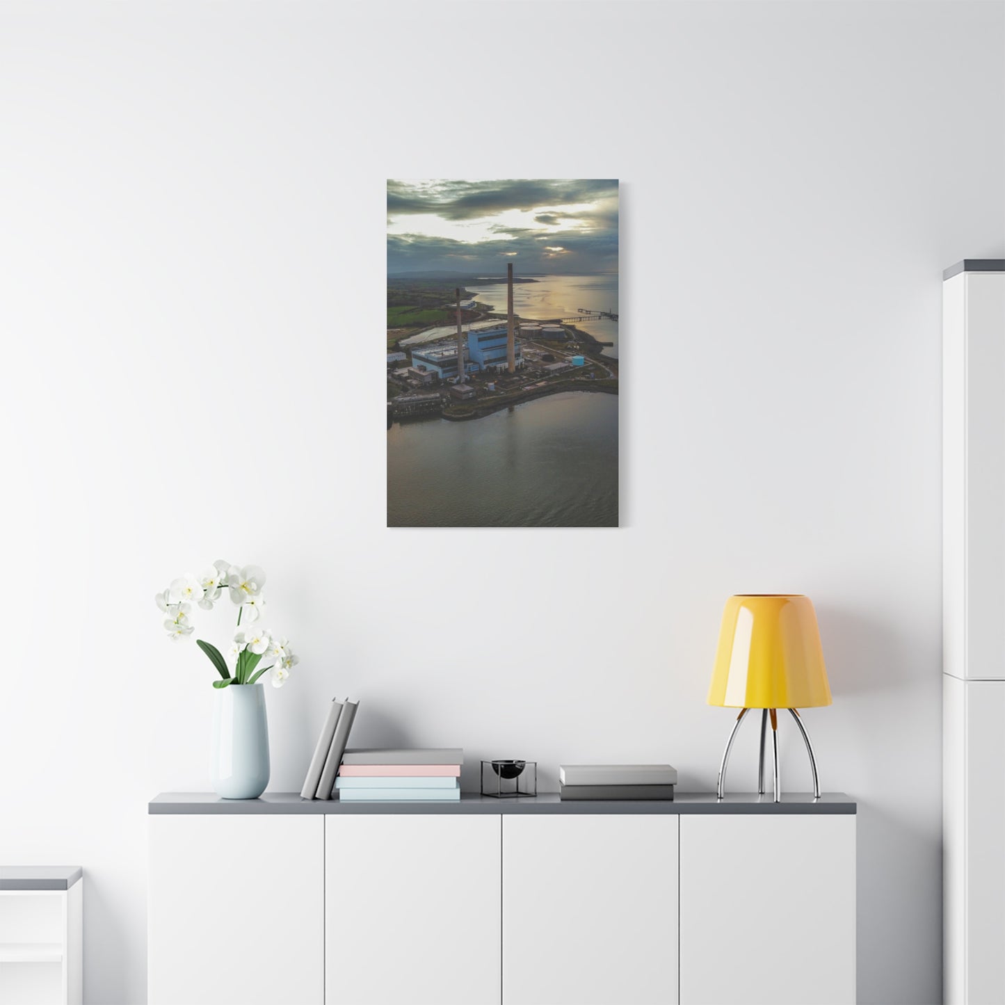 Tarbert Power Station Matte Canvas, Stretched, 1.25"
