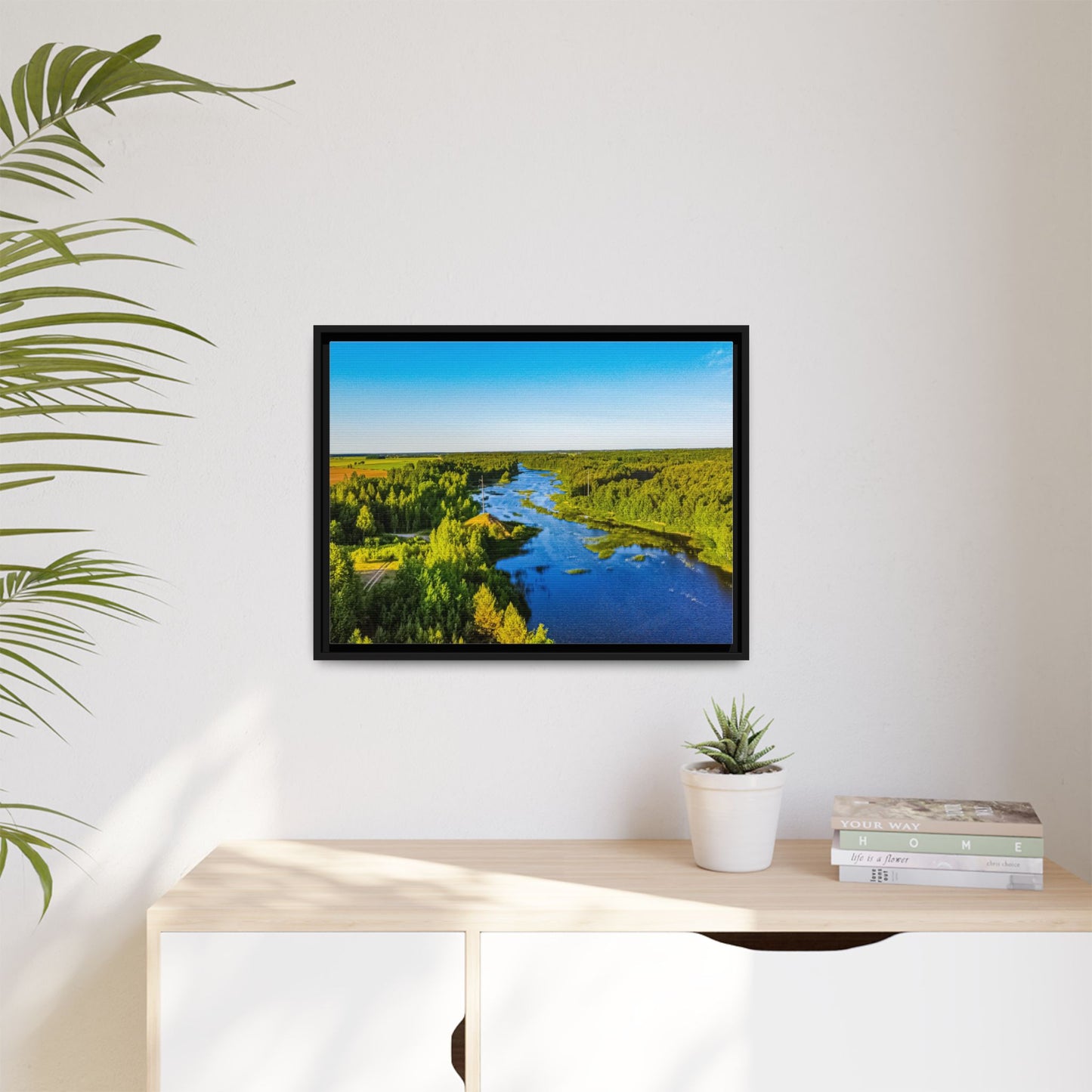 Zagares Lake Matte Canvas, Framed (Multi-color)