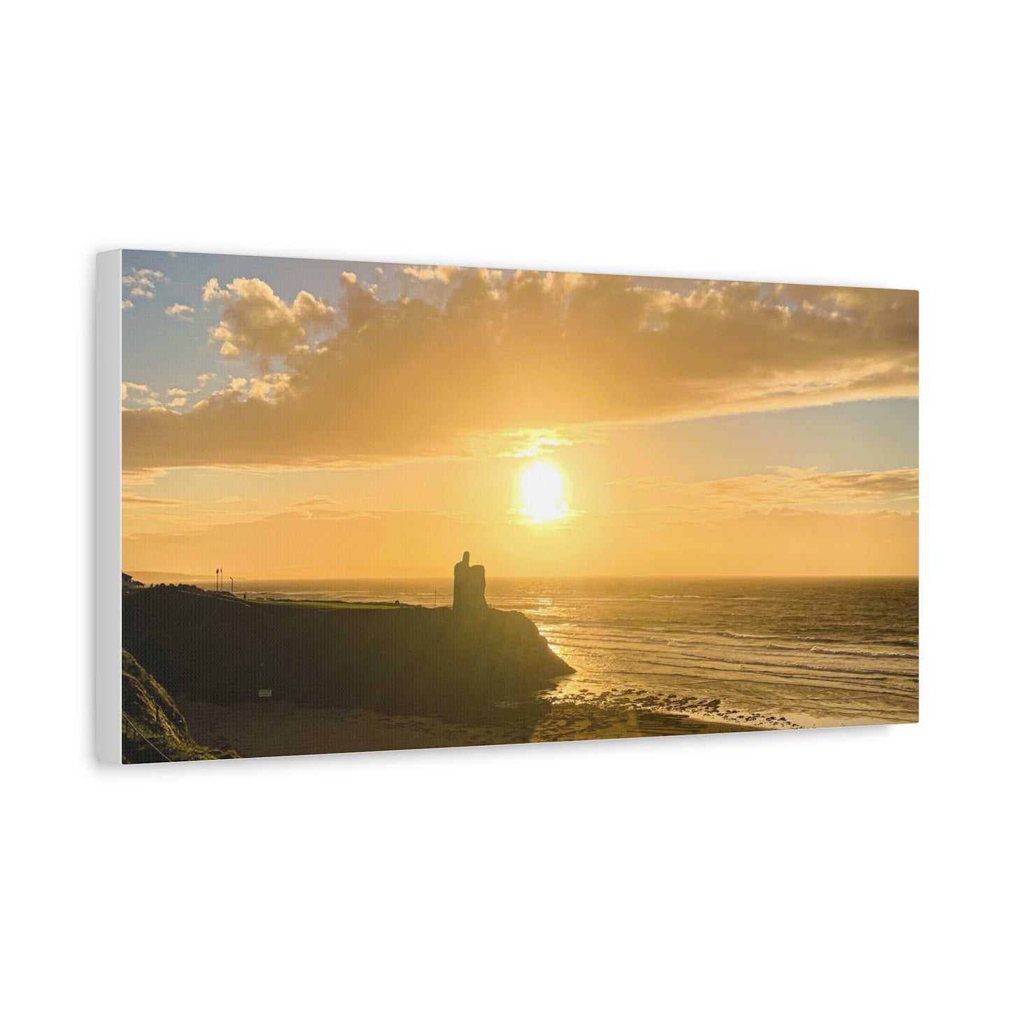 Ballybunion Sunset Castle Matte Canvas, Stretched, 1.25"