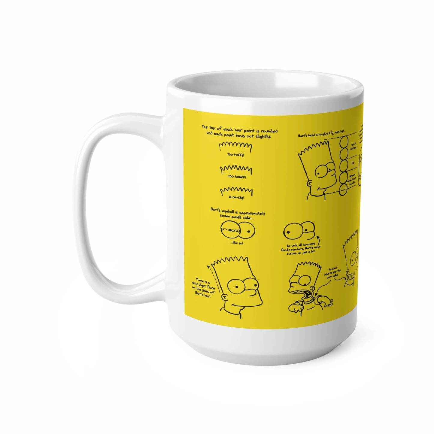 Funny Bart Ceramic Coffee Mug - 11oz & 15oz