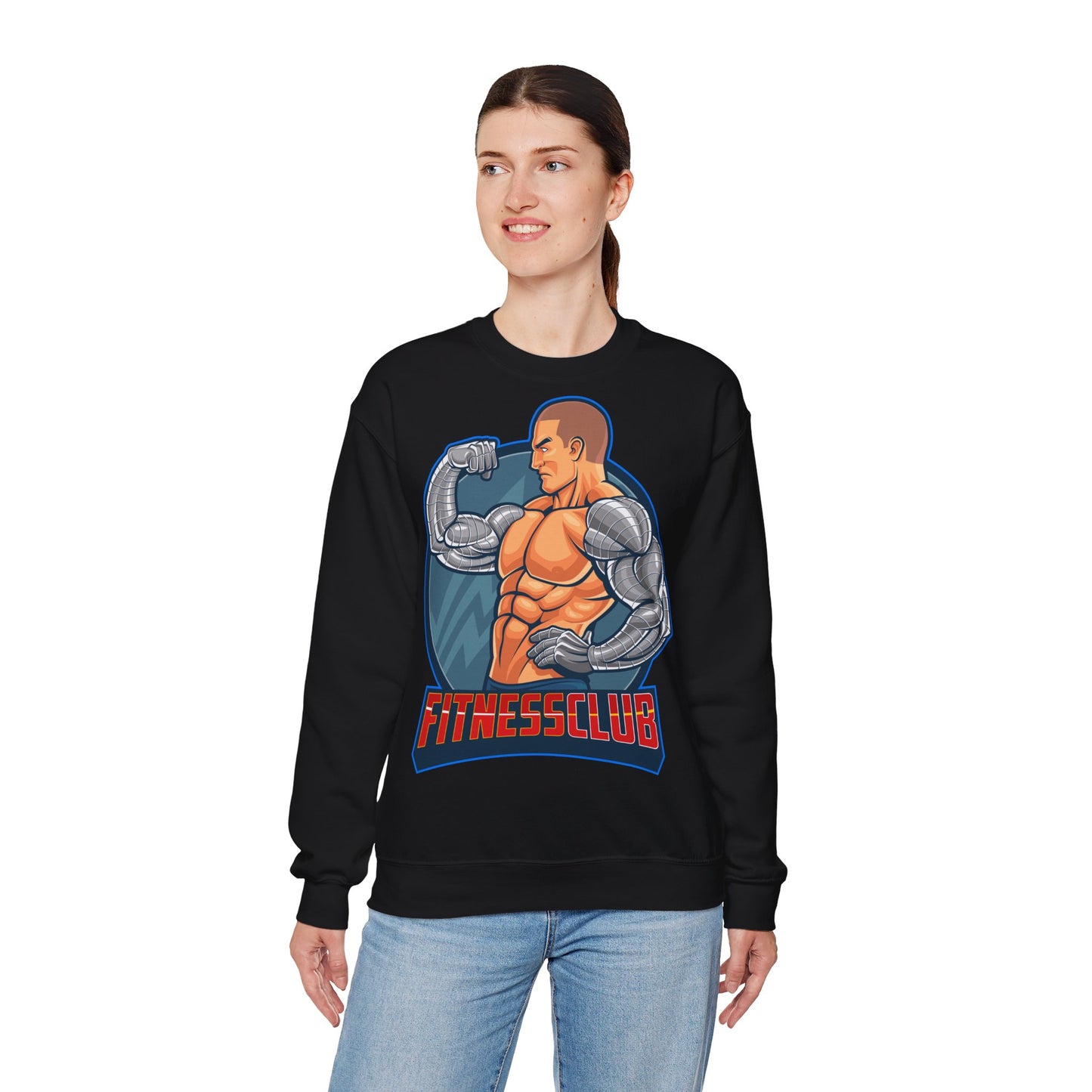 Fitness Club Unisex Heavy Blend™ Crewneck Sweatshirt - Bold Gym Design