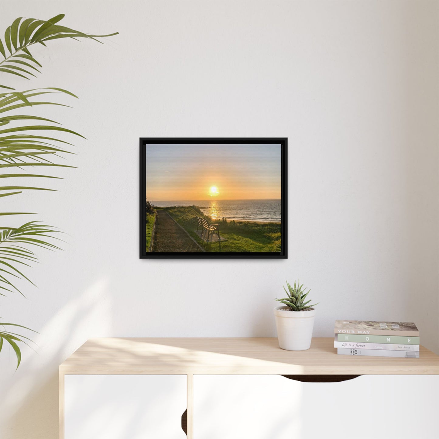 Sunset in Ballybunion 2 Matte Canvas, Framed (Multi-color)