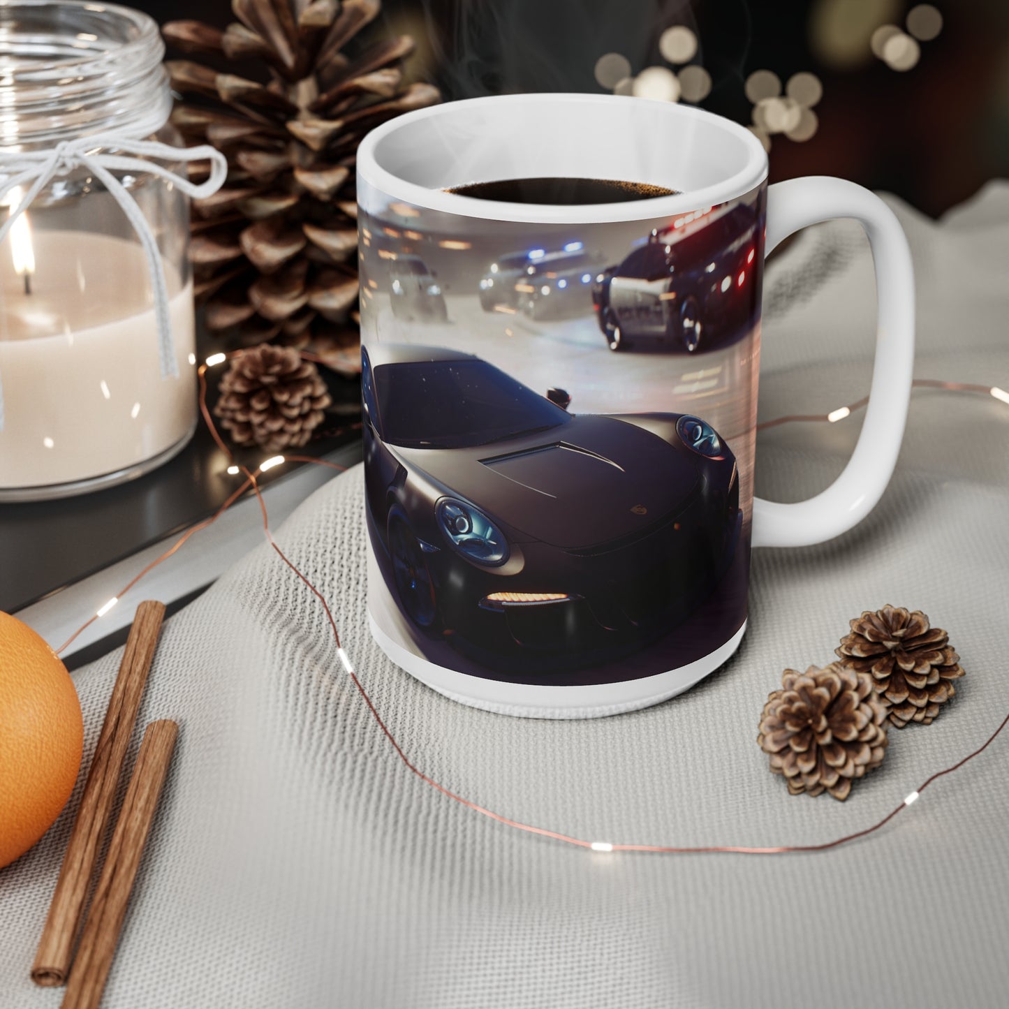 Need for Speed Ceramic Coffee Cup - 11oz & 15oz Racing Mug for Car Enthusiasts