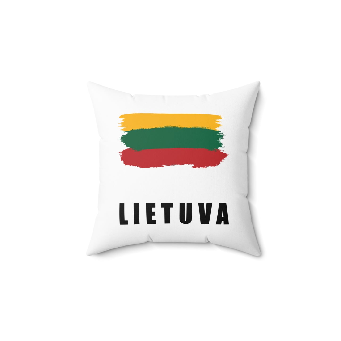 Lithuanian Flag Square Pillow - Lietuva Decorative Cushion