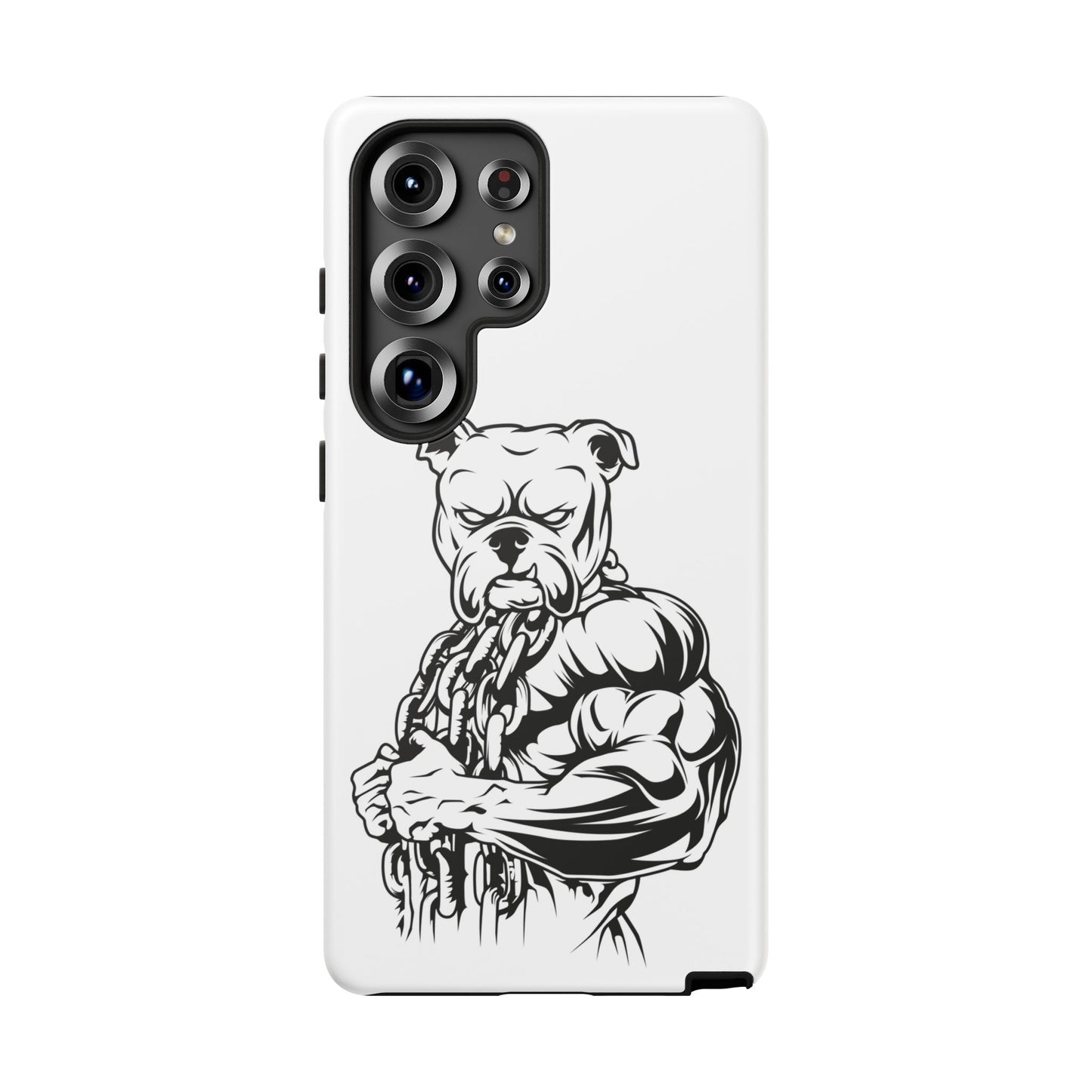 Tough Cases: Strong Bulldog Phone Case - Perfect for Dog Lovers and Fitness Enthusiasts