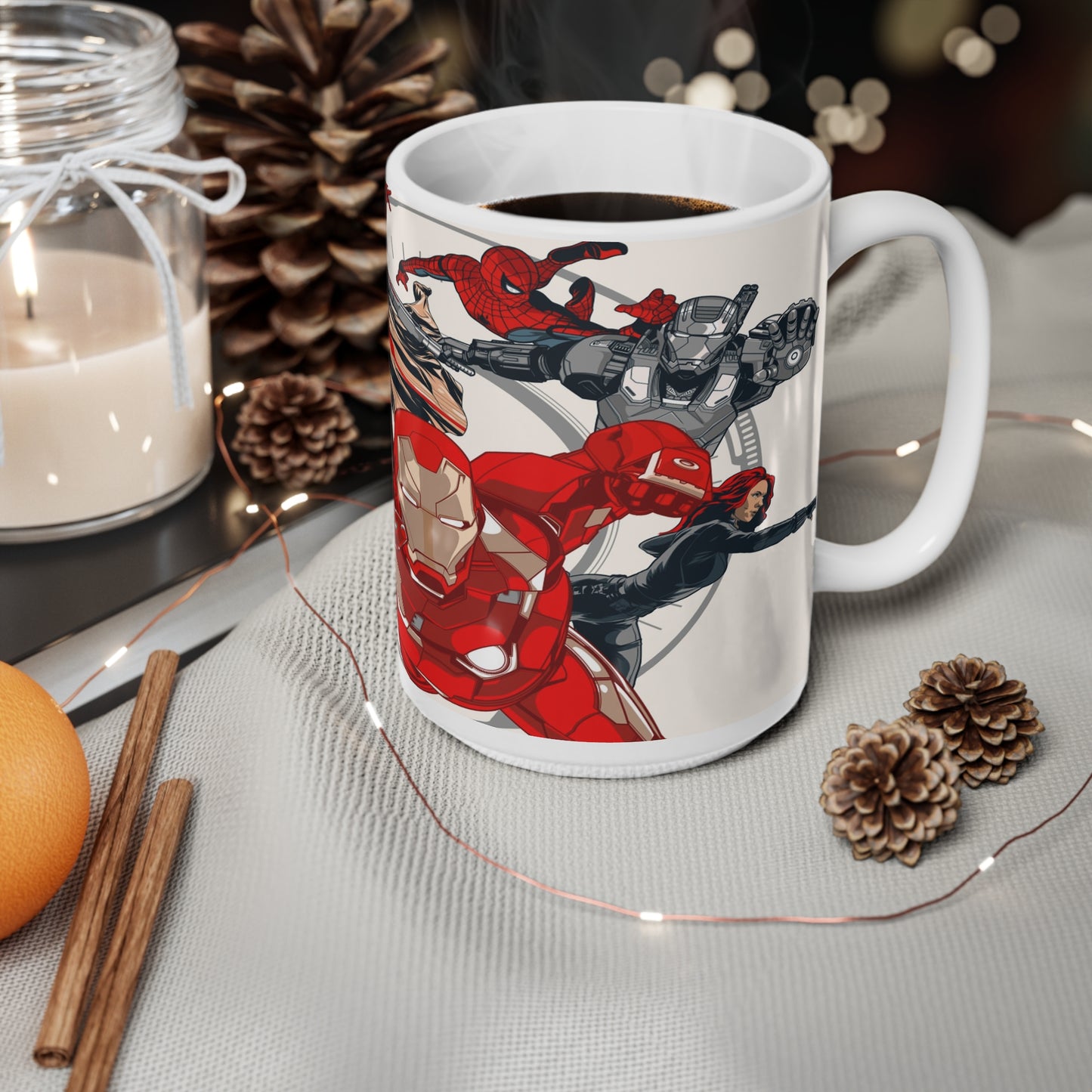 Superhero Ceramic Coffee Mug - 11oz & 15oz - Perfect Gift for Comic Fans