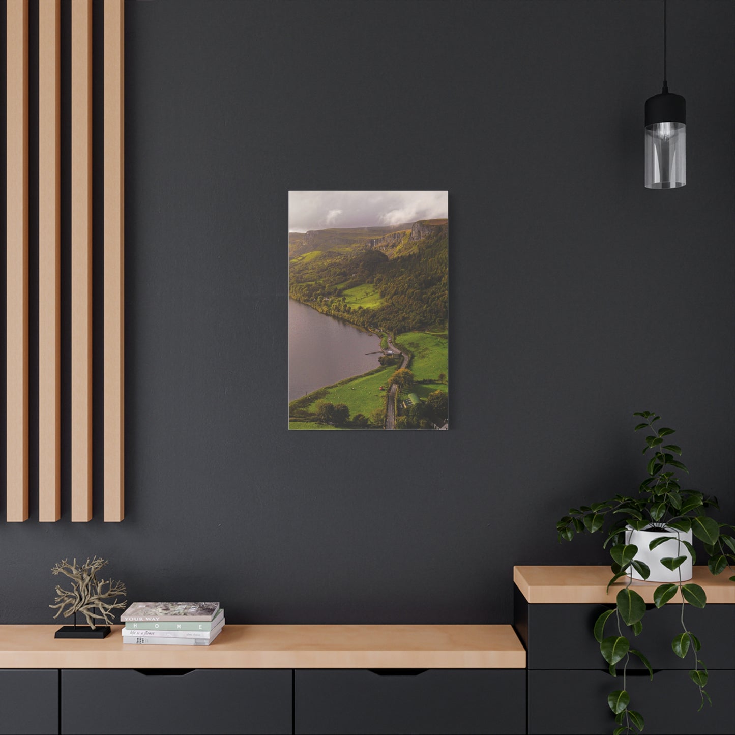 Sruth in Aghadh an Aird or The devil's Chimney Matte Canvas, Stretched, 1.25"
