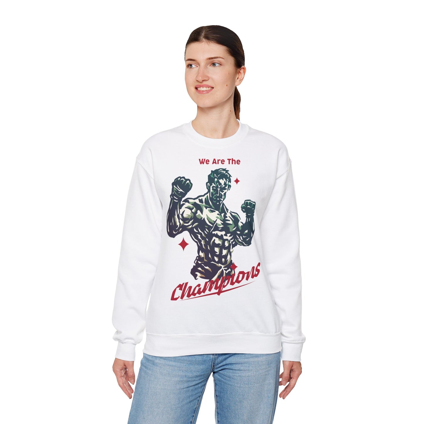 Unisex Heavy Blend™ Crewneck Sweatshirt - We Are The Champions Design