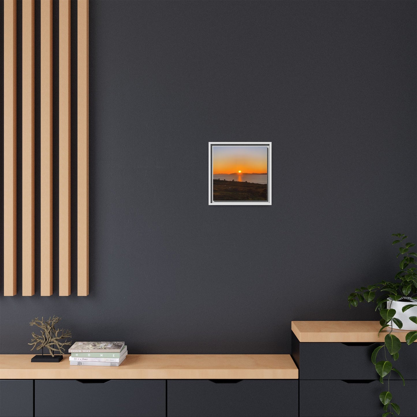 Sunset Ring Of Kerry Matte Canvas, Framed (Multi-color)