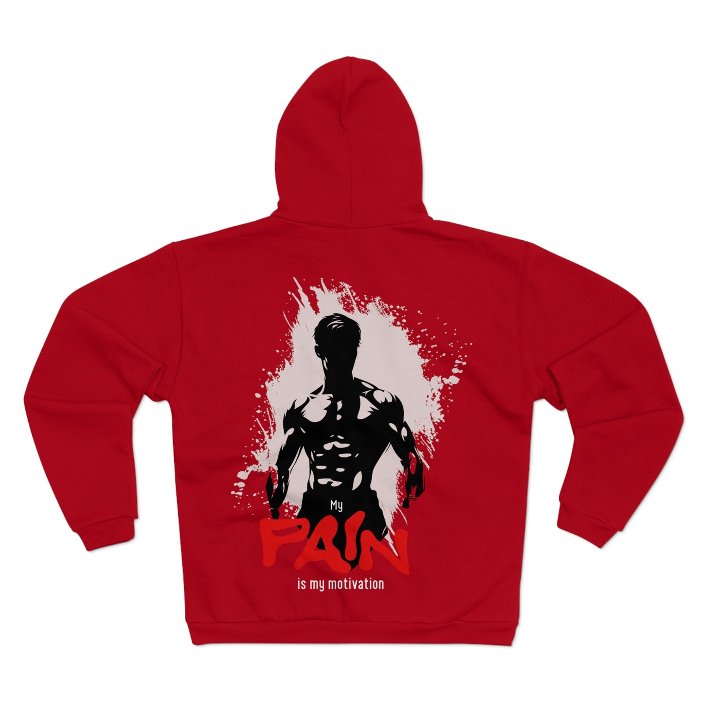 Motivational Unisex Hooded Zip Sweatshirt - Fitness Inspiration