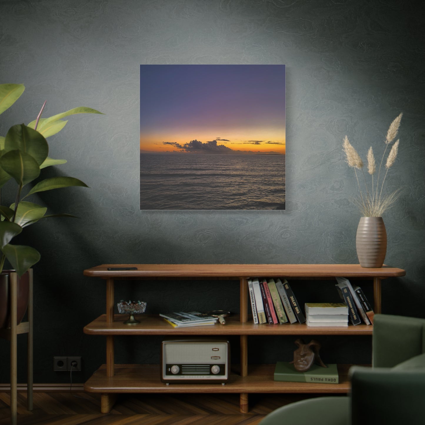Sunset in Ocean 2 Matte Canvas, Stretched, 1.25"
