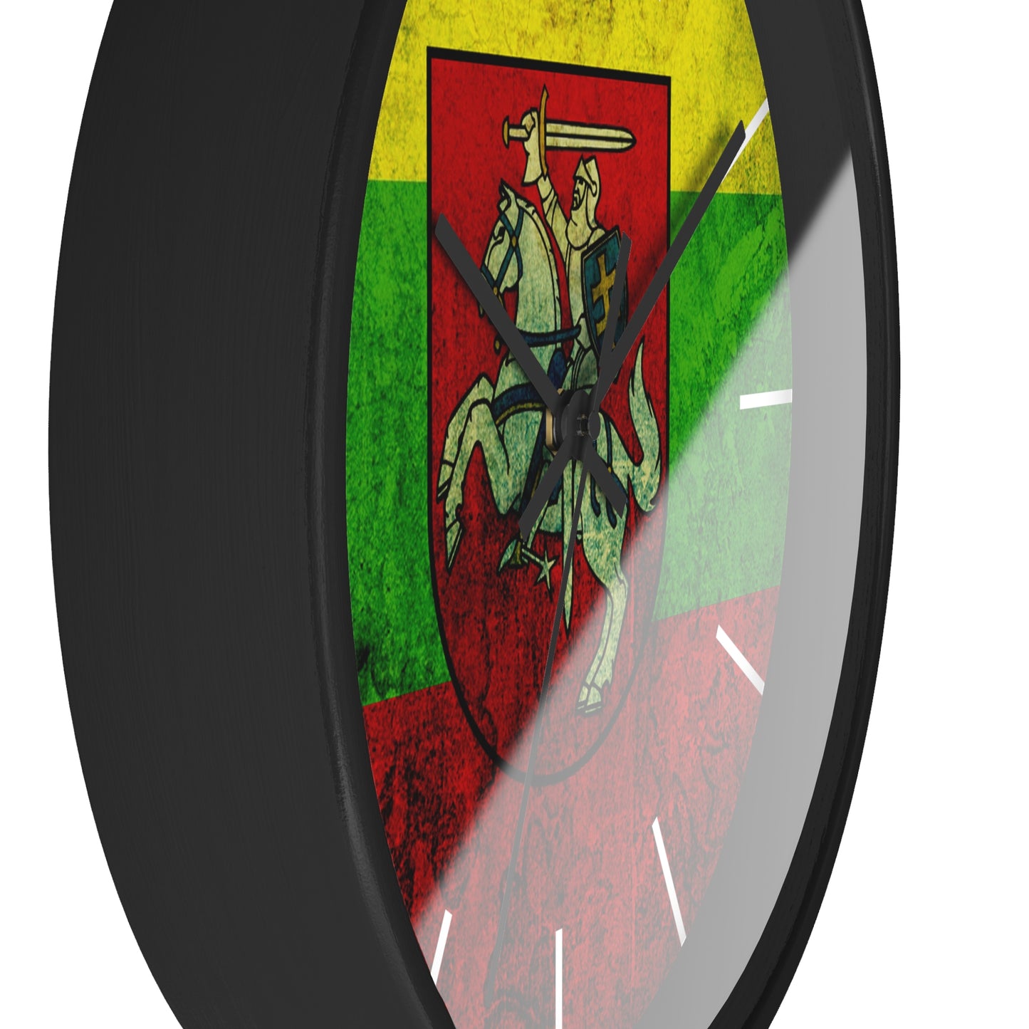 Lithuanian Heritage Wall Clock - Vintage Flag Design