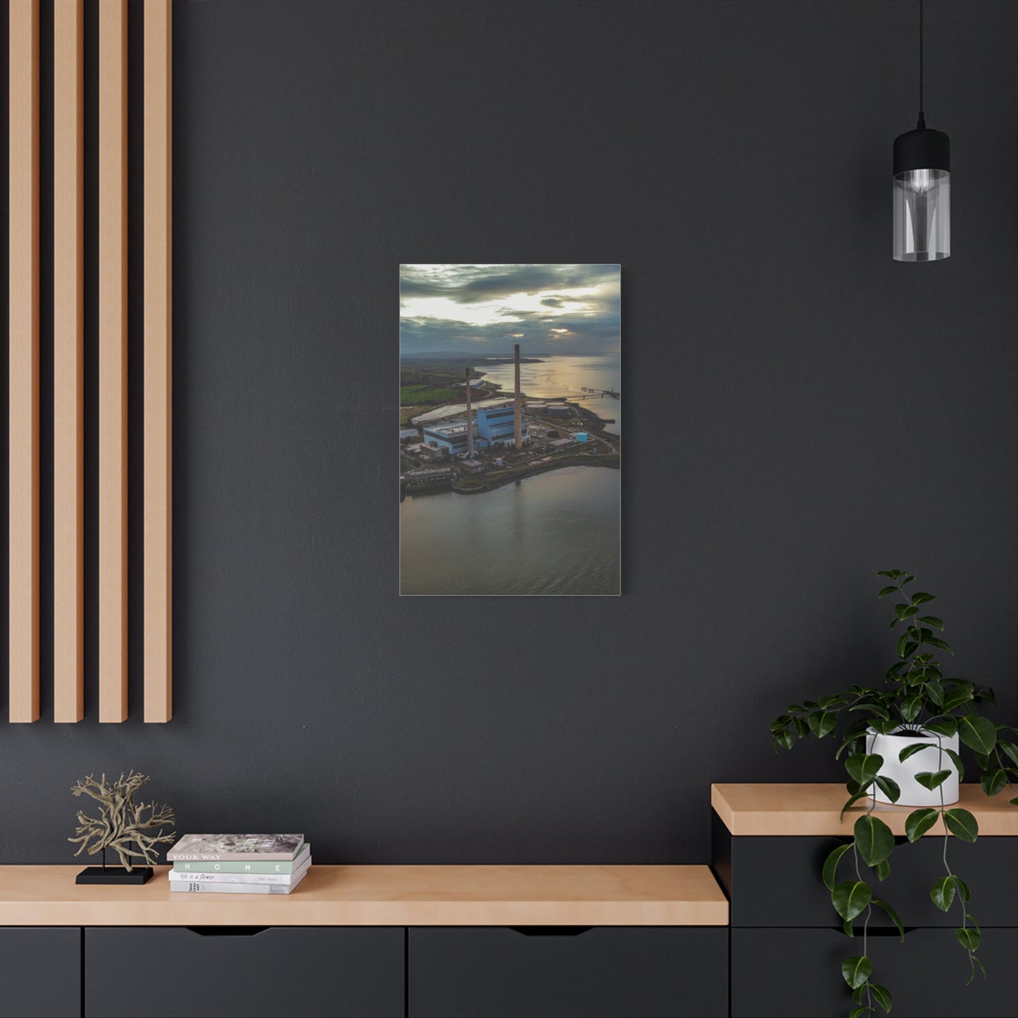 Tarbert Power Station Matte Canvas, Stretched, 1.25"