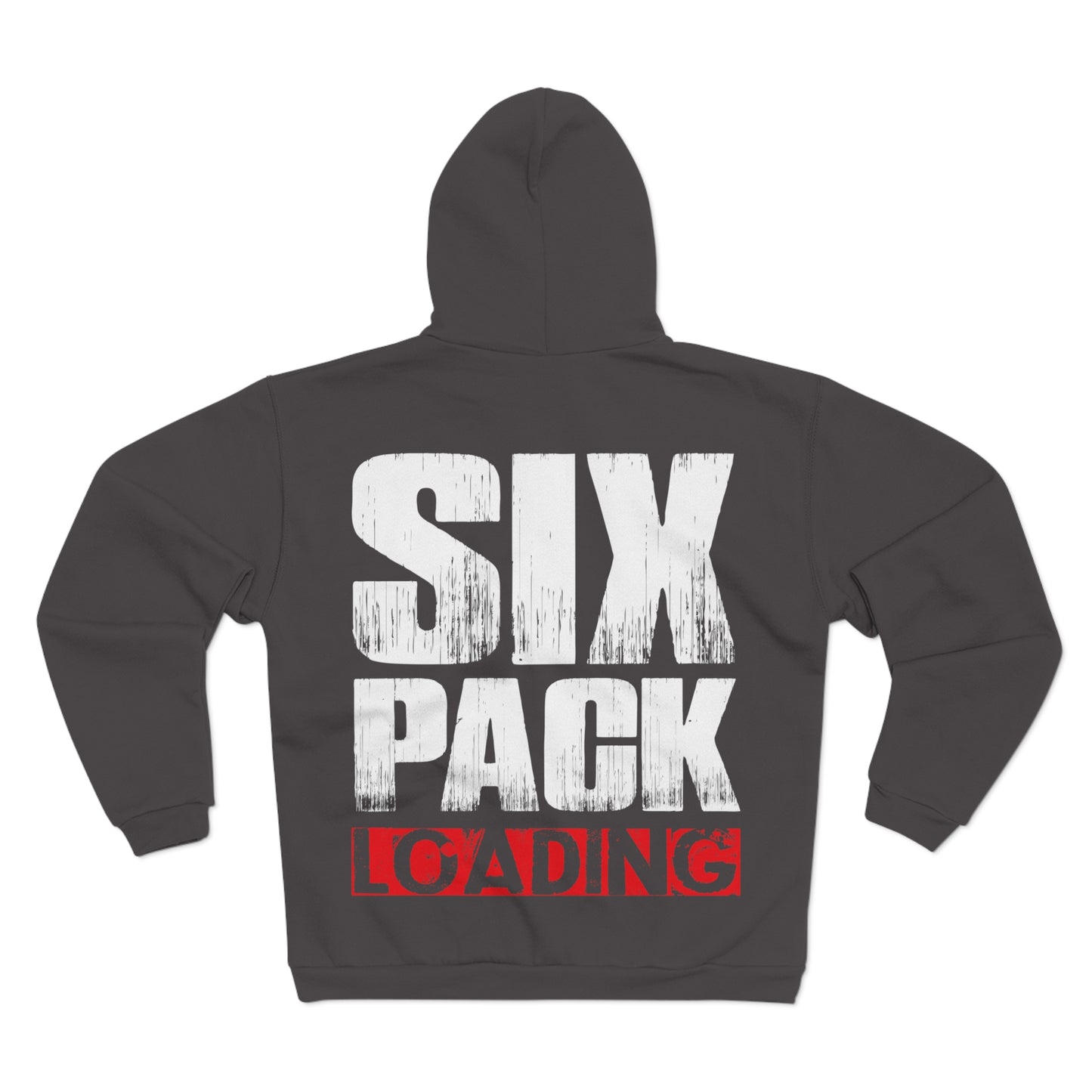 Six Pack Loading Unisex Hooded Zip Sweatshirt - Perfect Gift for Gym Lovers