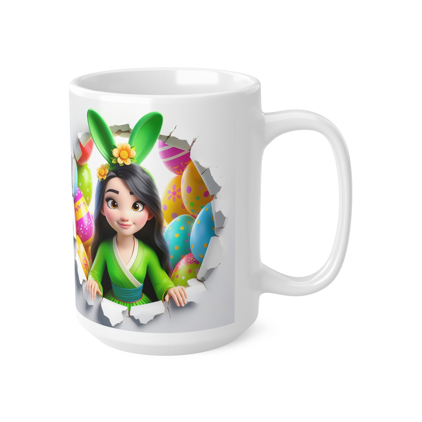 Easter Bunny Ceramic Coffee Cup - Fun 11oz & 15oz Mugs for Holiday Celebrations