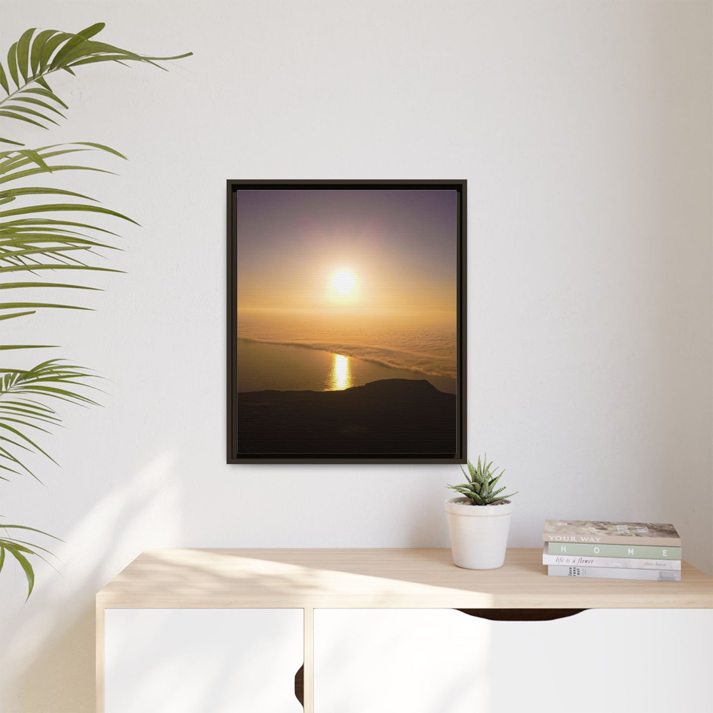 Sunset on Mount Brandon Matte Canvas, Framed (Multi-color)