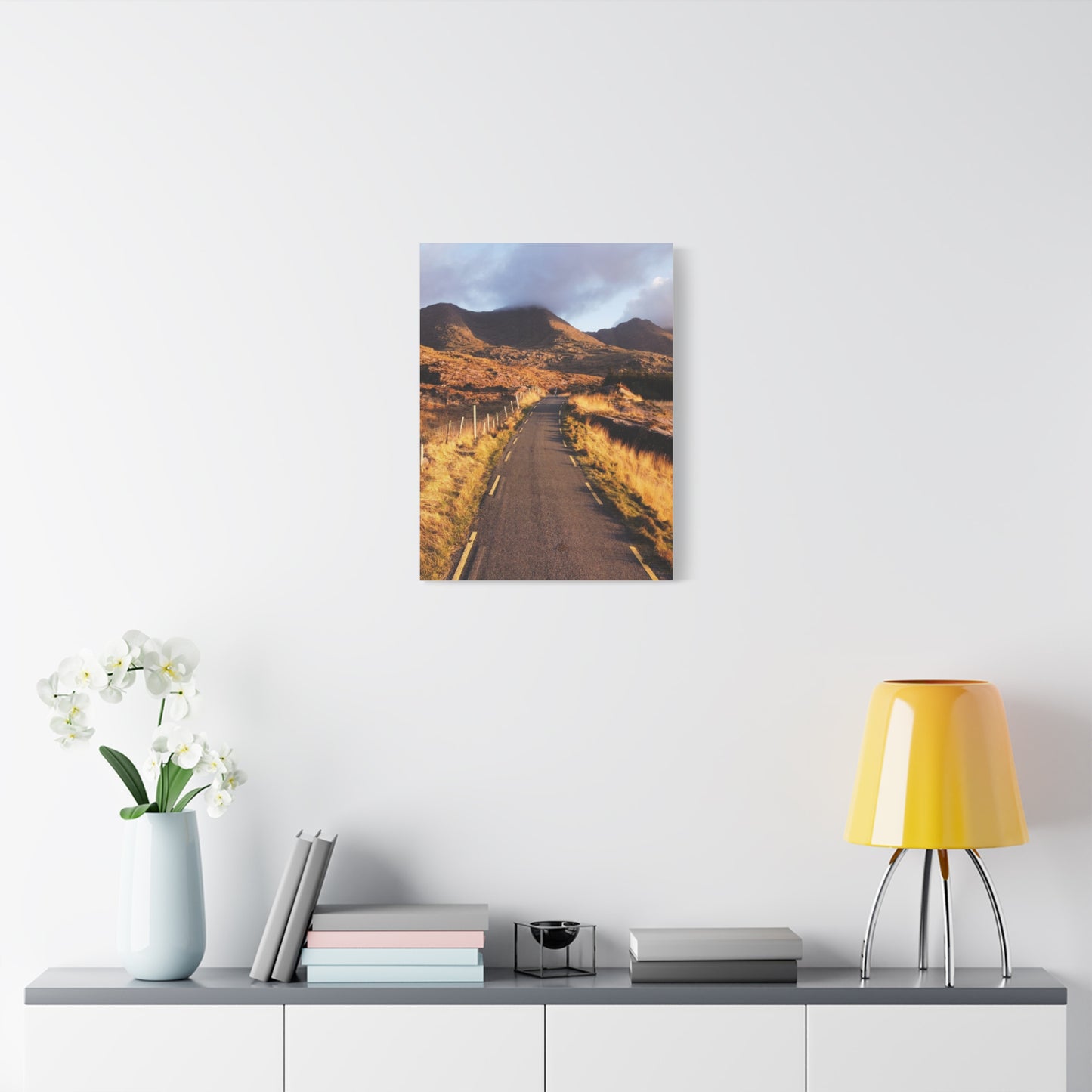 Sunset Road Matte Canvas, Stretched, 1.25"