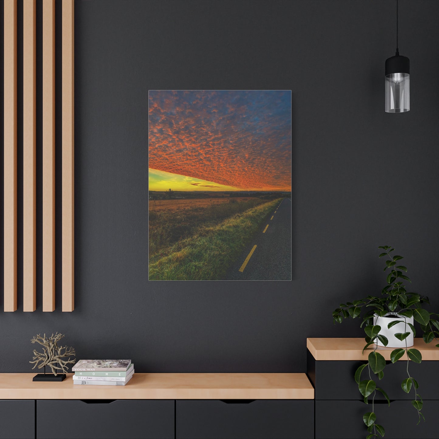 Cloudy Sunset Matte Canvas, Stretched, 1.25"