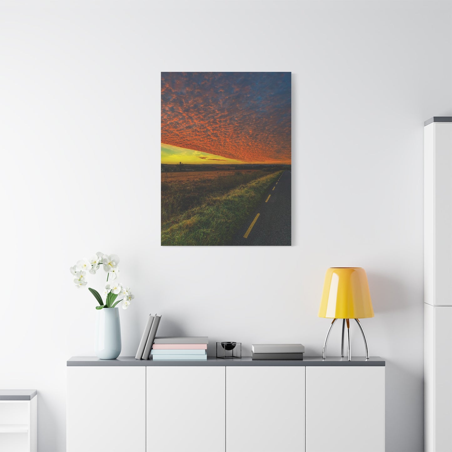 Cloudy Sunset Matte Canvas, Stretched, 1.25"