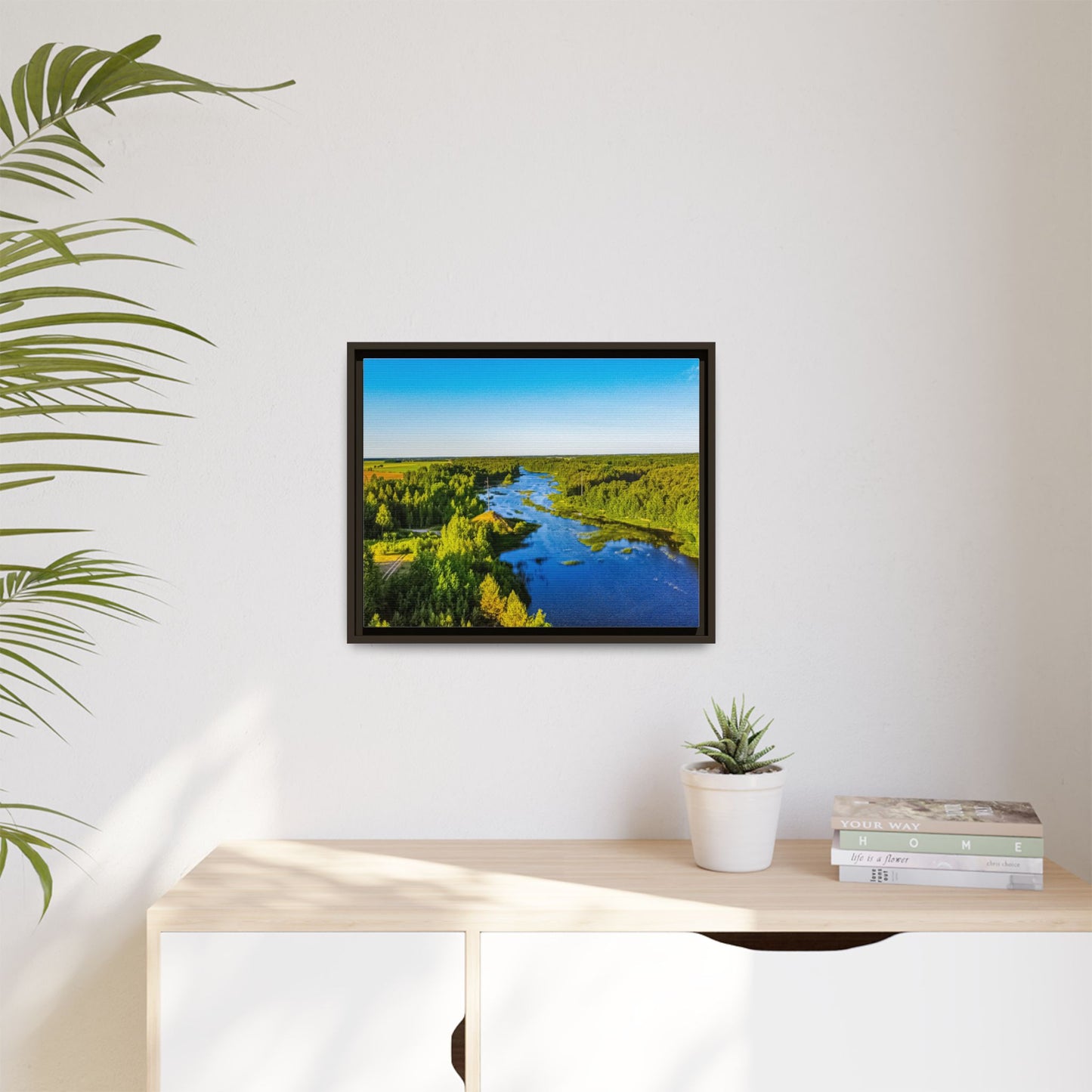 Zagares Lake Matte Canvas, Framed (Multi-color)