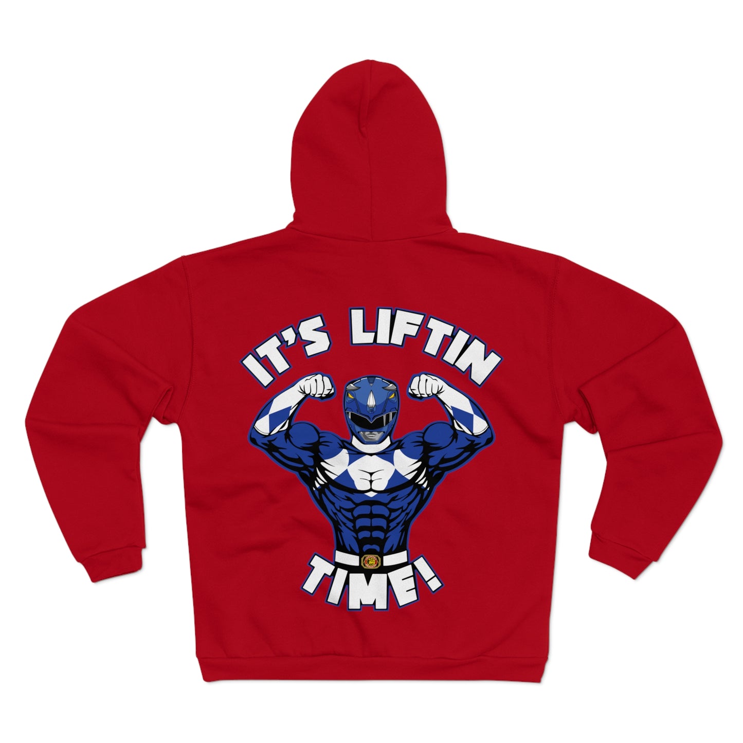 It's Liftin' Time Unisex Hooded Zip Sweatshirt - Perfect for Fitness Enthusiasts