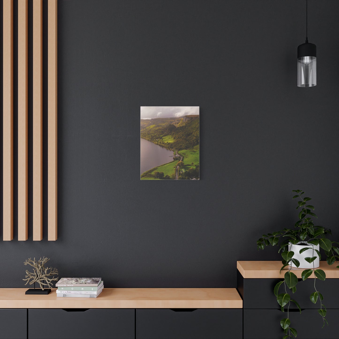 Sruth in Aghadh an Aird or The devil's Chimney Matte Canvas, Stretched, 1.25"