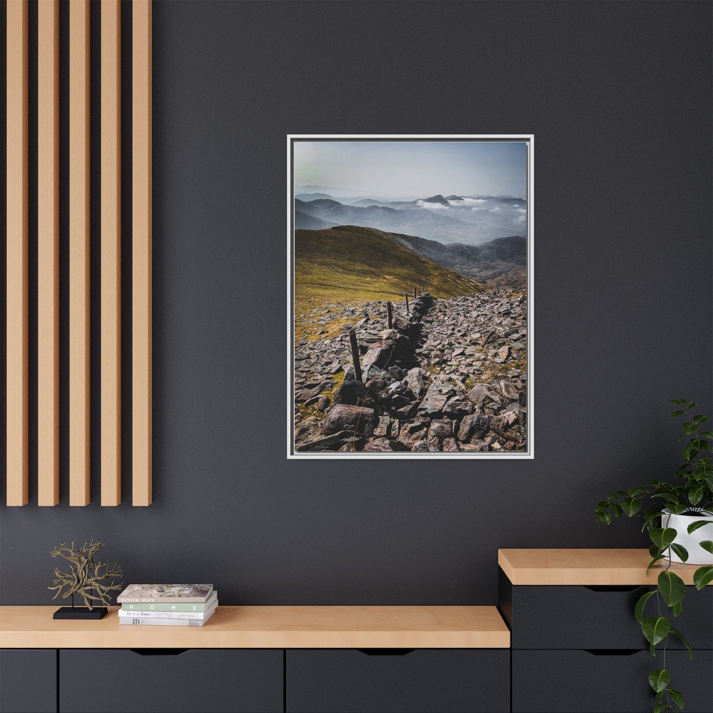 Wall Matte Canvas, Framed (Multi-color)