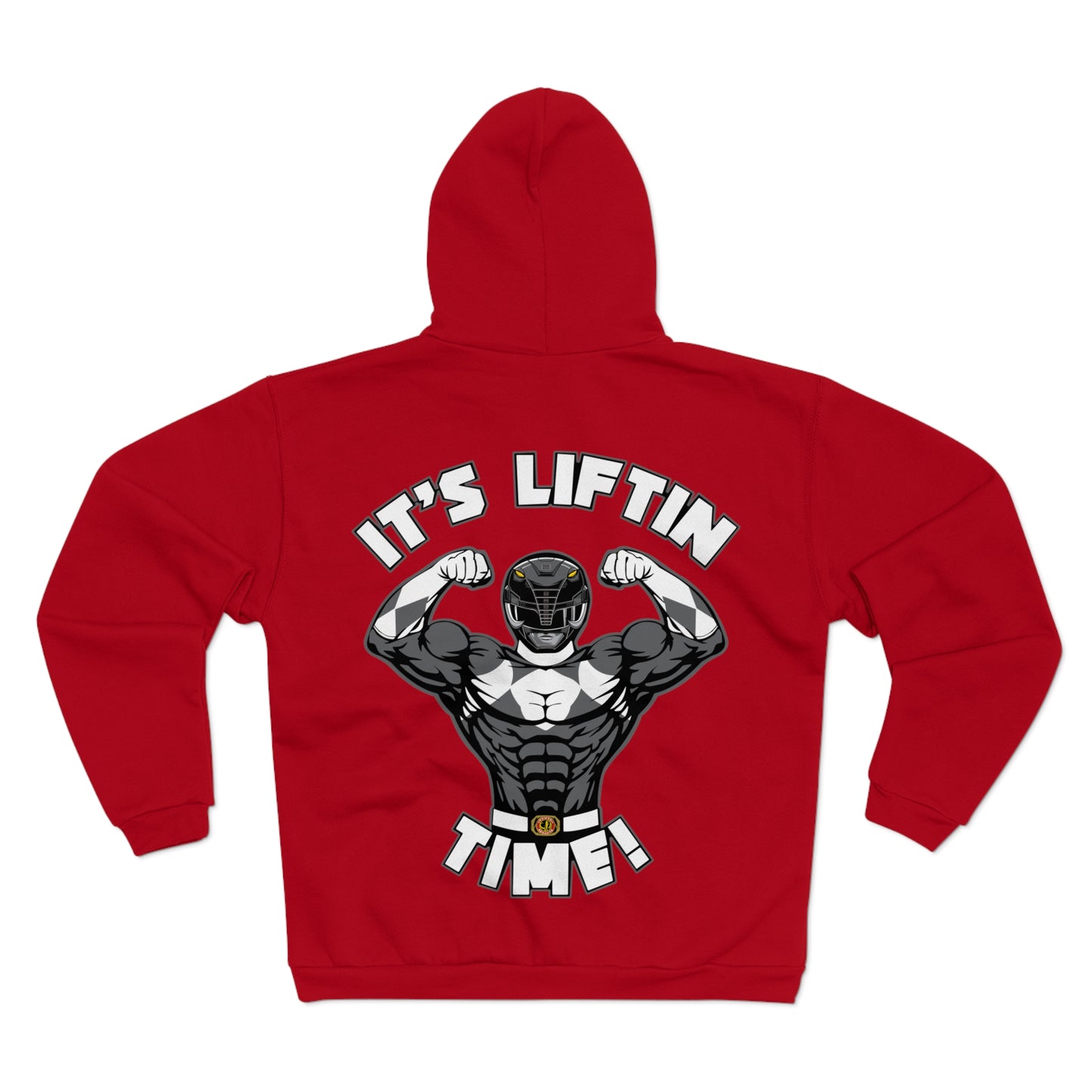 It's Liftin' Time Unisex Hooded Zip Sweatshirt- Motivational Gym Hoodie for Fitness Enthusiasts