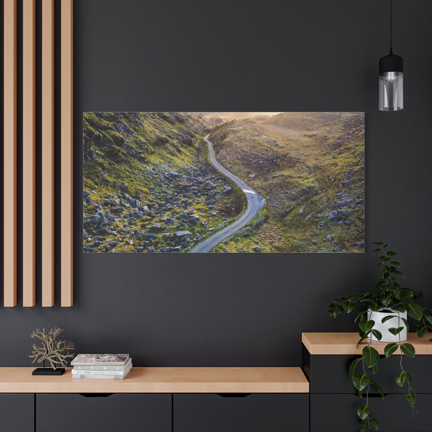 Valley Road Matte Canvas, Stretched, 1.25"