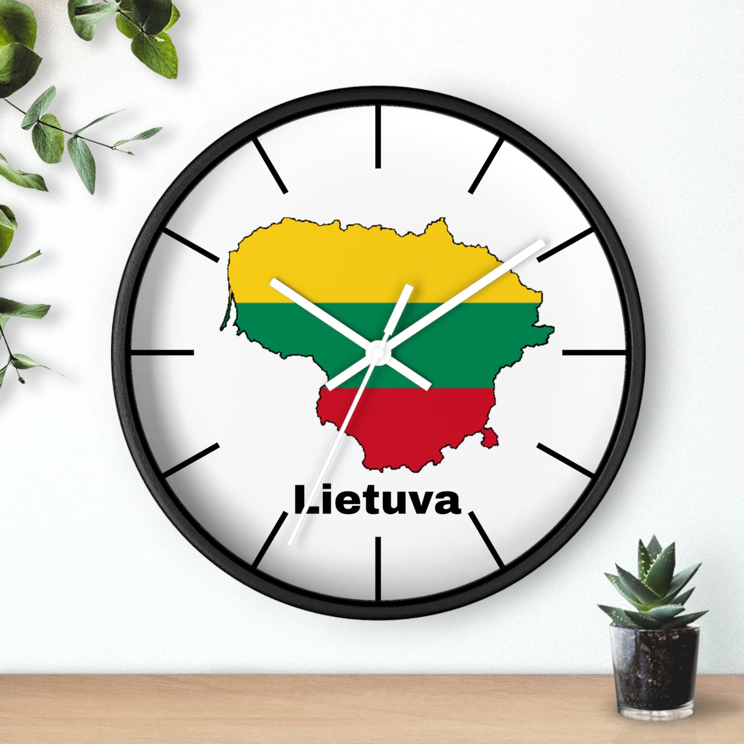 Lithuania Map Wall Clock - Vibrant Decor for Home or Office