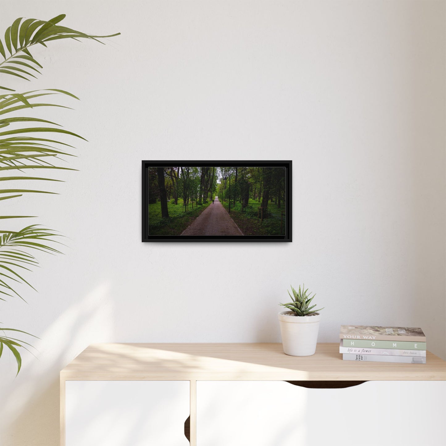 Zagares Park Matte Canvas, Framed (Multi-color)