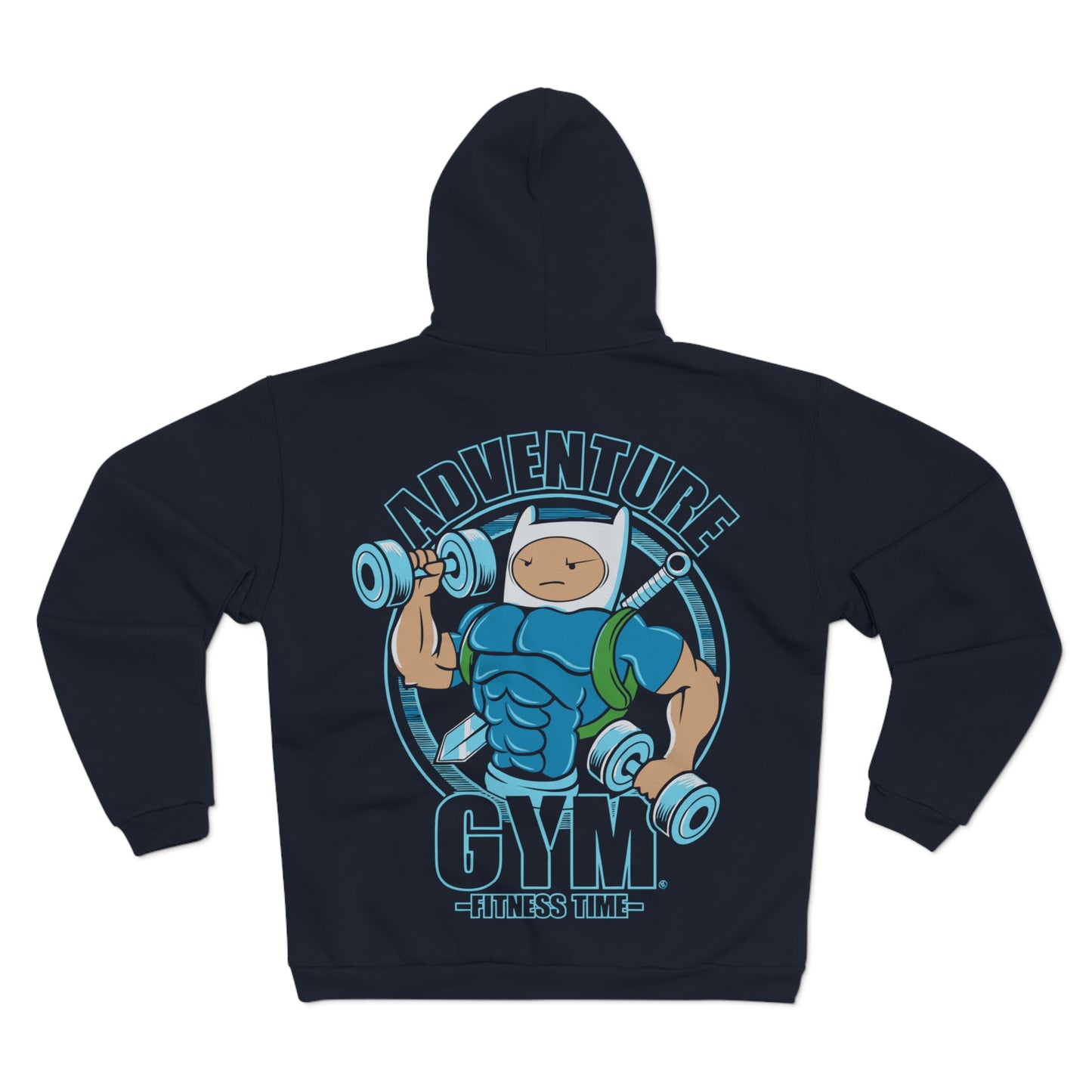 Adventure Gym Unisex Hooded Zip Sweatshirt - Fitness Enthusiast Hoodie