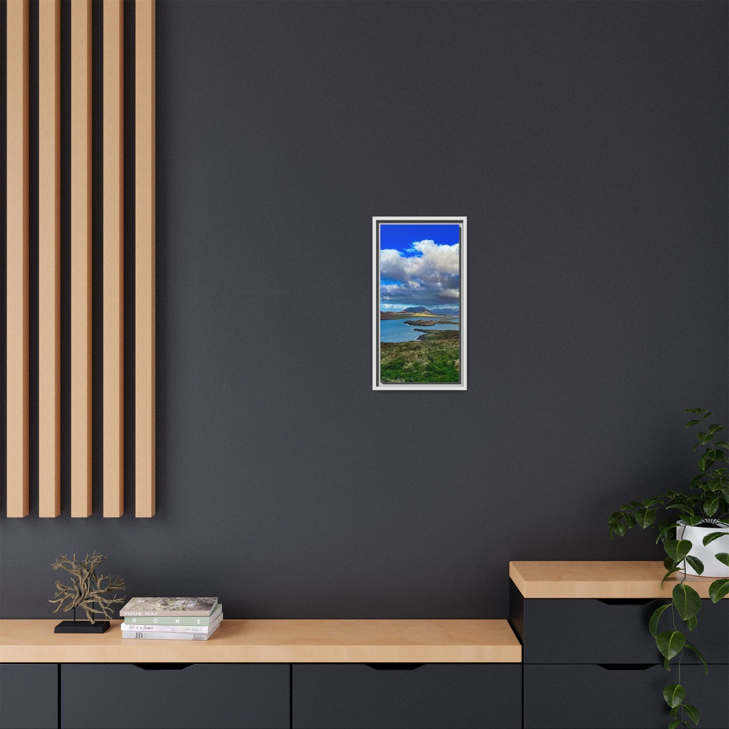 Unknown Mountain Matte Canvas, Framed (Multi-color)