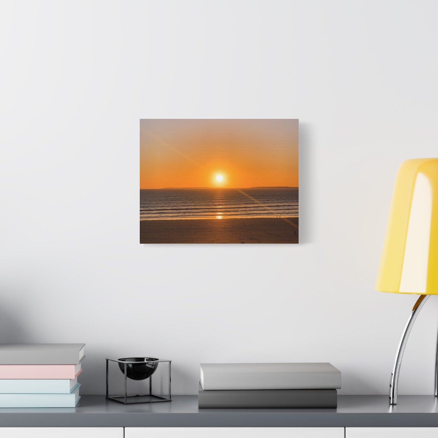 Sunset in ocean Matte Canvas, Stretched, 1.25"
