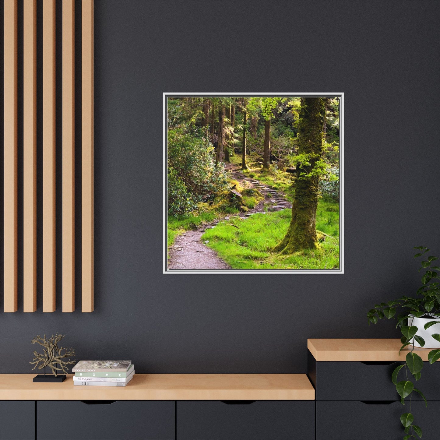 Torc Trail Matte Canvas, Framed (Multi-color)