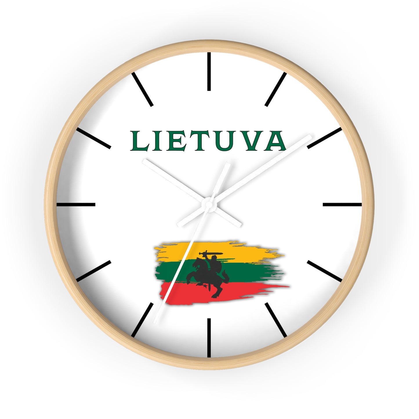 Lietuva Wall Clock - Stylish Home Decor for Lithuania Pride