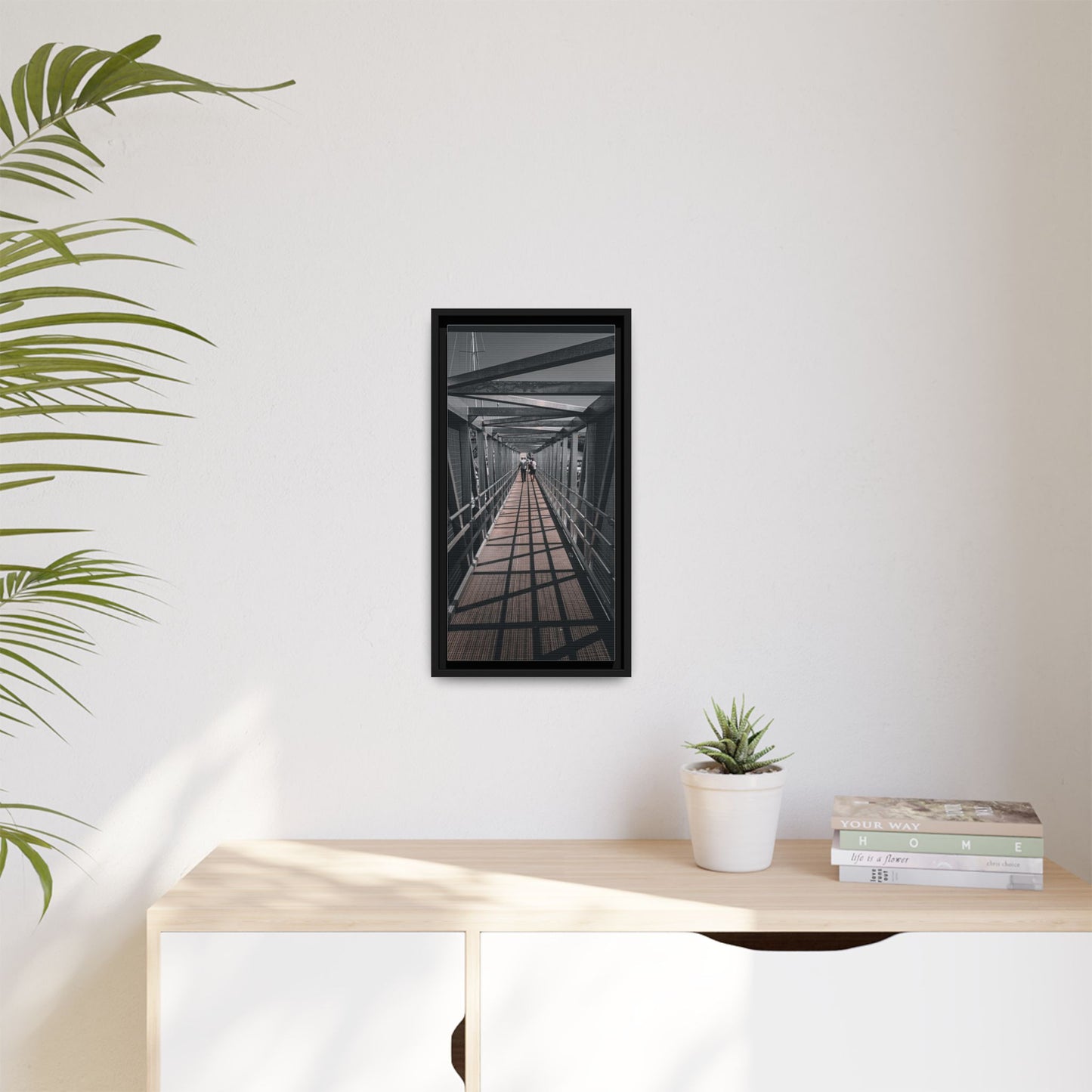 Dingle Pier Matte Canvas, Framed (Multi-color)