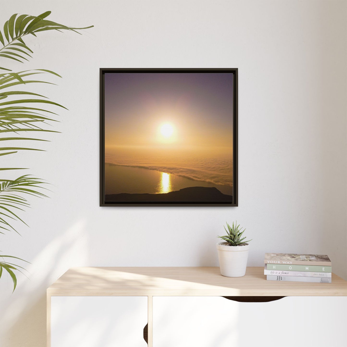 Sunset on Mount Brandon Matte Canvas, Framed (Multi-color)