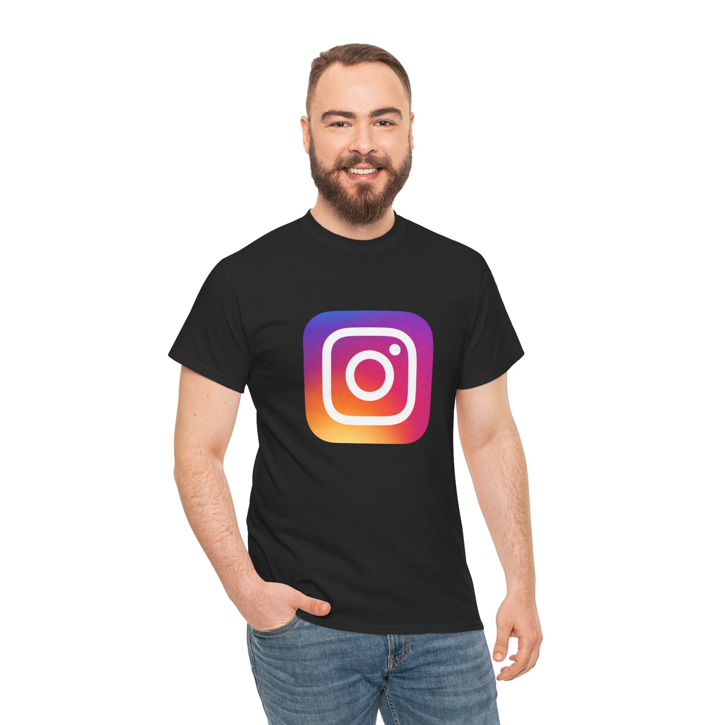 Instagram Logo Unisex Heavy Cotton Tee