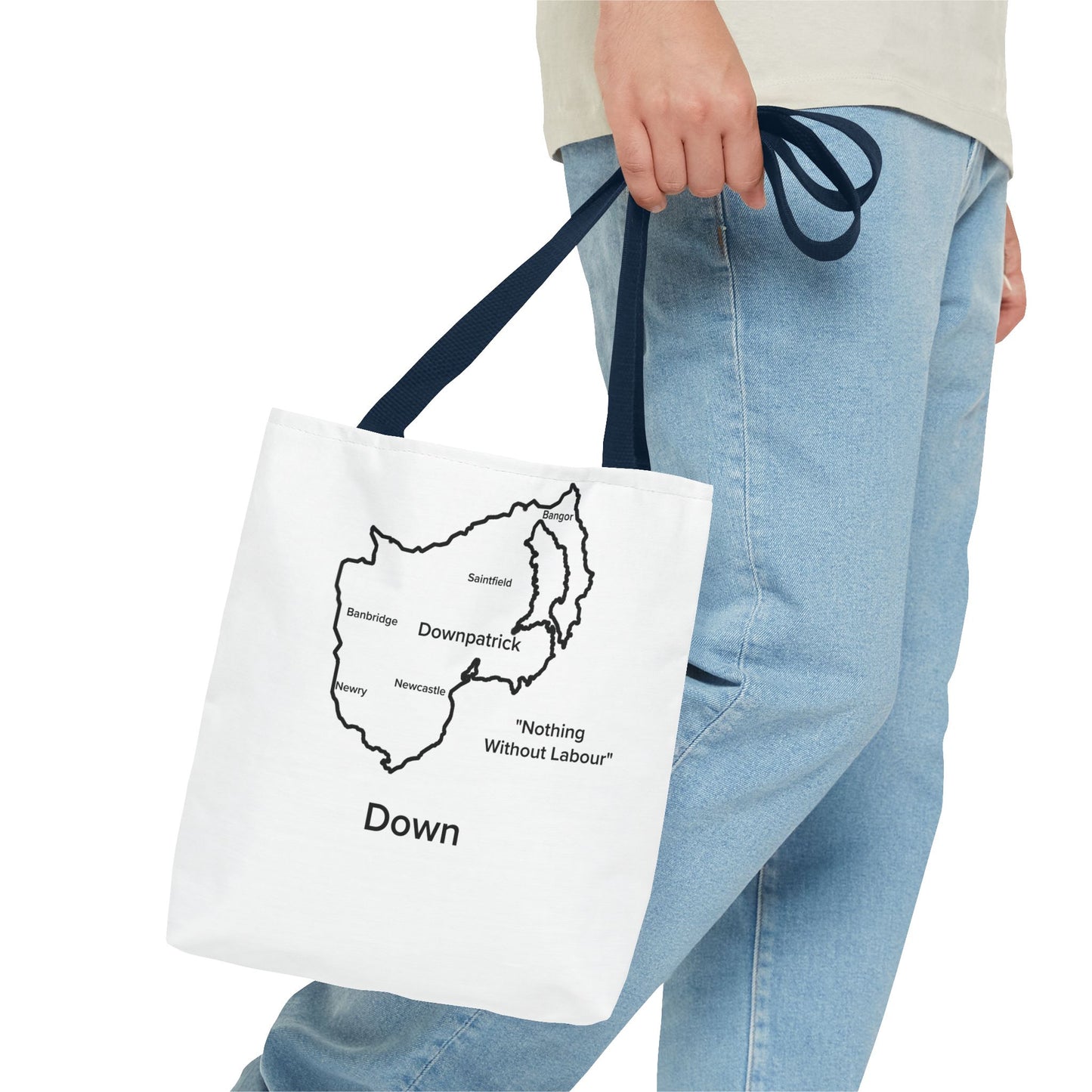 Down Tote Bag White Edition