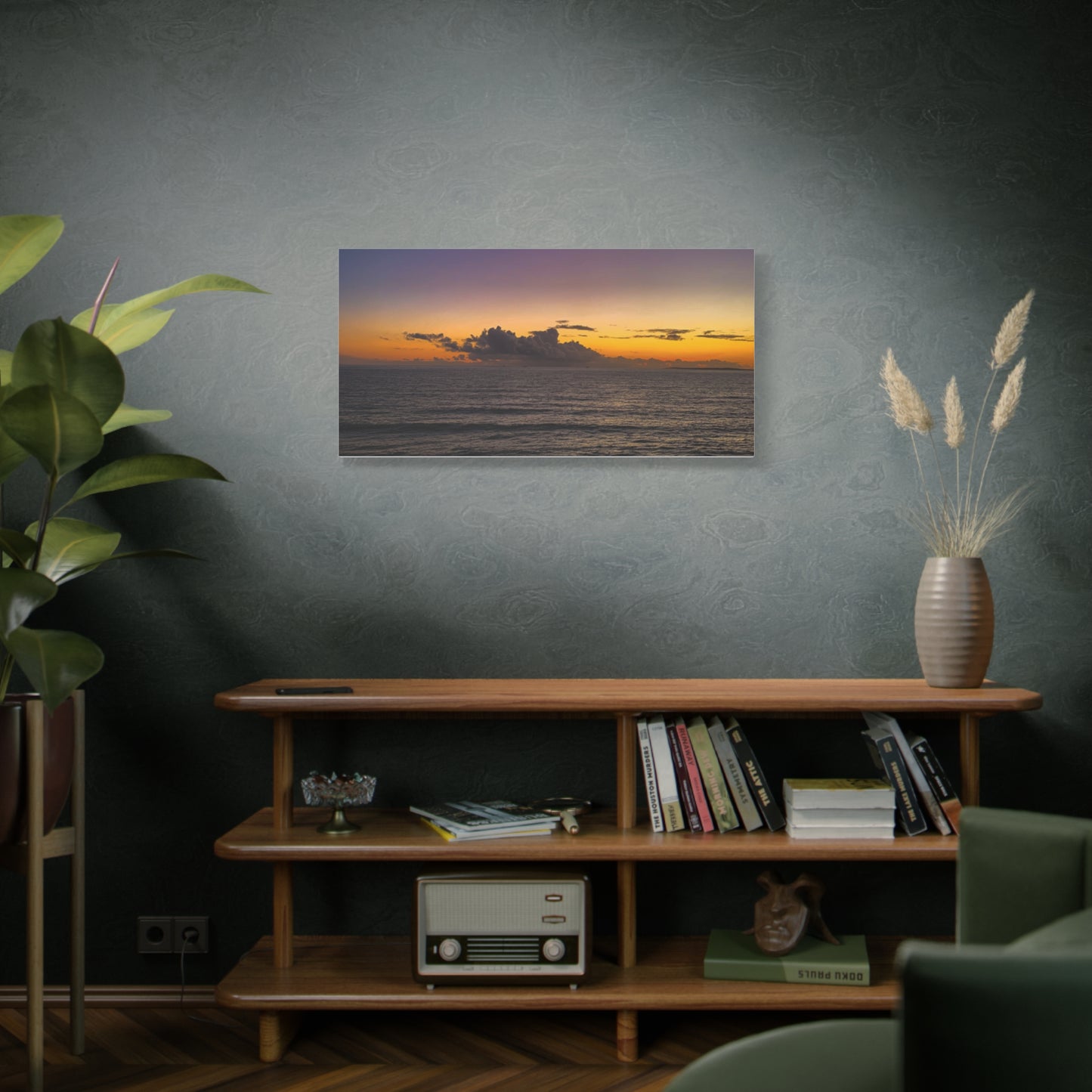 Sunset in Ocean 2 Matte Canvas, Stretched, 1.25"