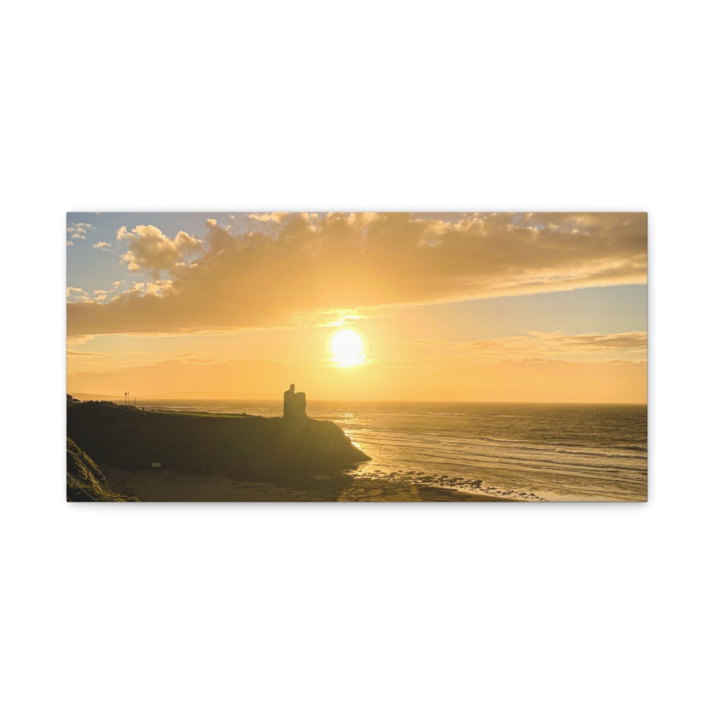 Ballybunion Sunset Castle Matte Canvas, Stretched, 1.25"
