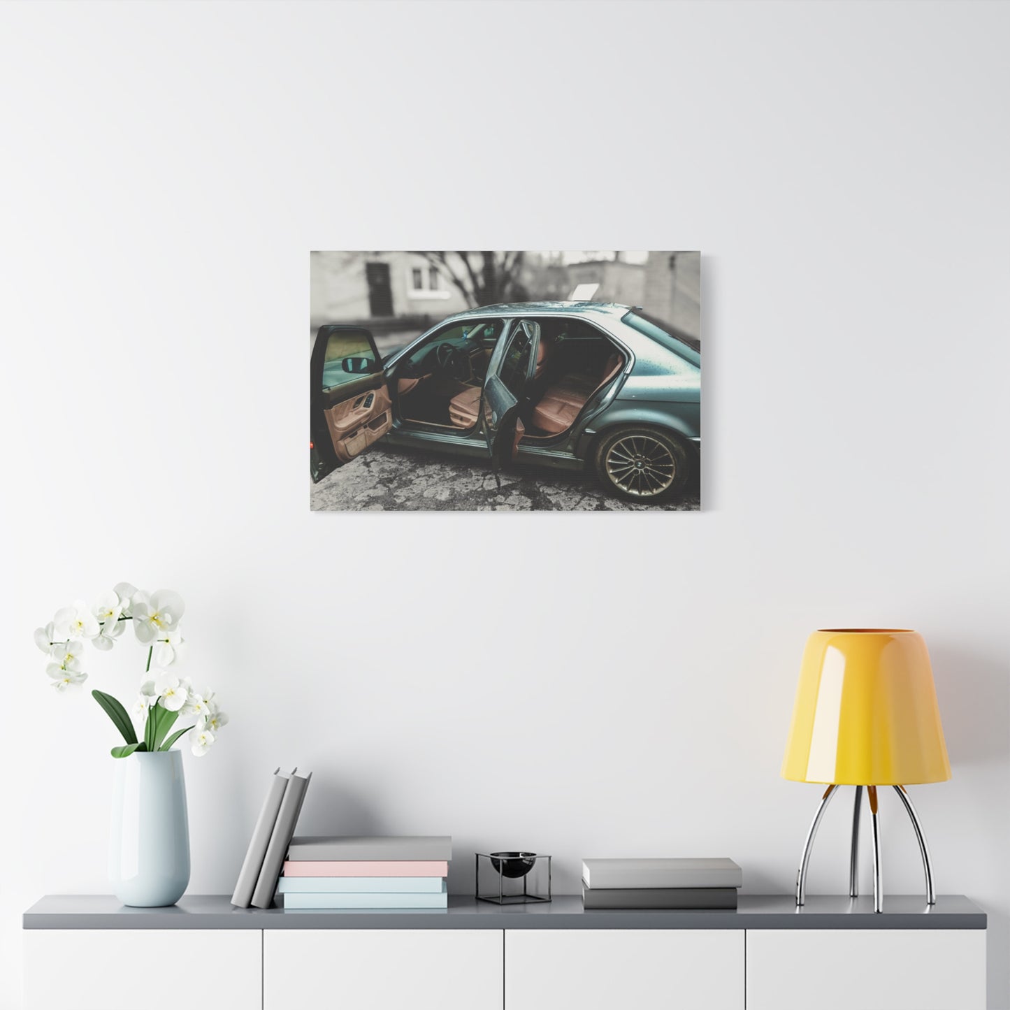 BMW 7 Matte Canvas, Stretched, 1.25"