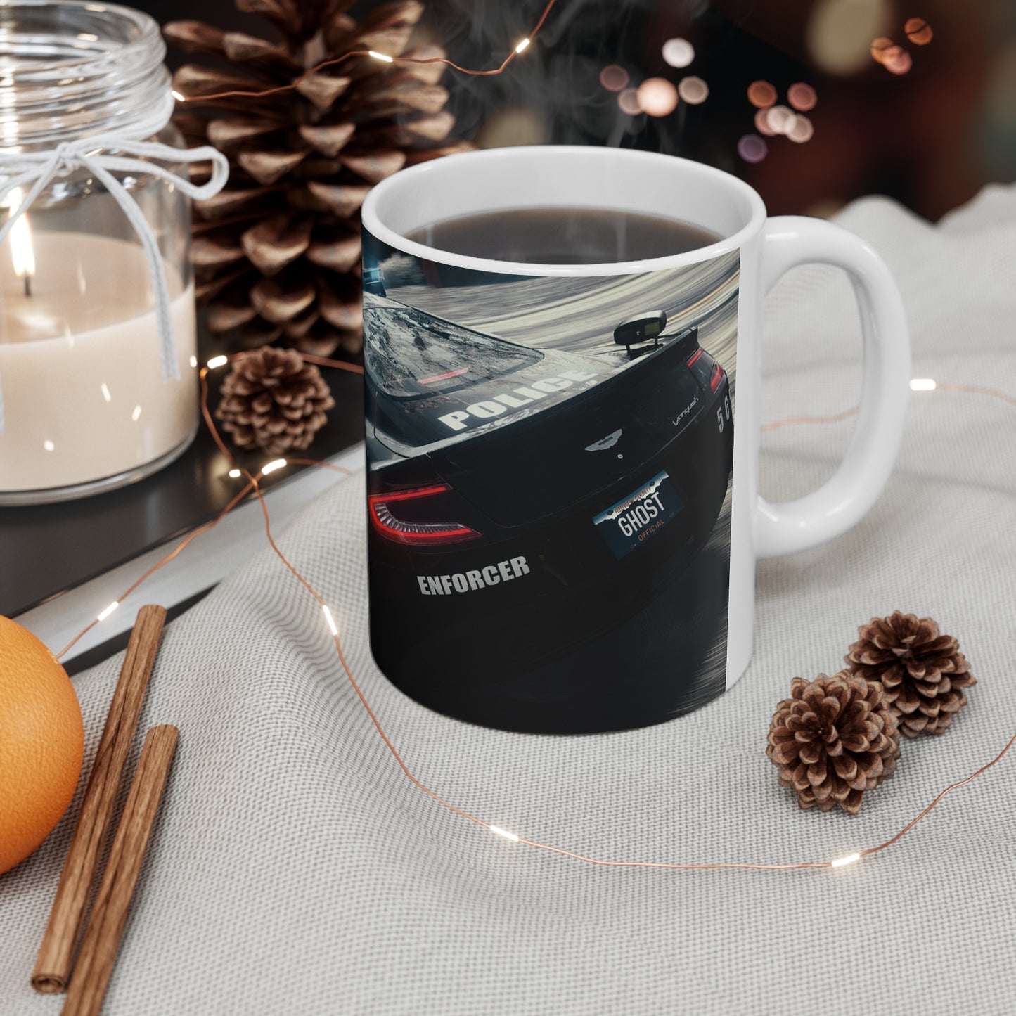 Need for Speed Ceramic Coffee Mug - 11oz & 15oz Race Car Design